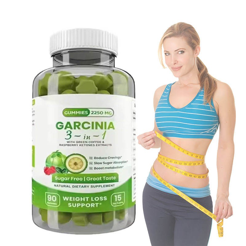 OEM 3-in-1 Weight Management Gummies with Garcinia, Green Coffee & Raspberry Ketones for Metabolism Boost & Sugar Control