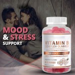 Sugar Free Vitamin B Complex Gummies with Vitamin C for Energy and Nerve Support Halal Certified Vegan B12 Supplement