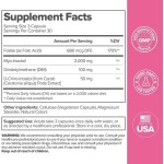 FLO Herbal Supplements for Ovarian Health DIM 40:1 Myo-Inositol D-Chiro Inositol Capsules Supports Hormone Balance for Adults