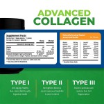 16oz Hydrolyzed Collagen Peptides Powder Type I & III Grass-Fed Hair Skin Joint Support for Adults