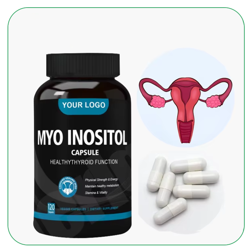 Myo Inositol and D-Chiro Inositol Capsules With Folate for Hormonal Balance and Ovarian Support 120 Count
