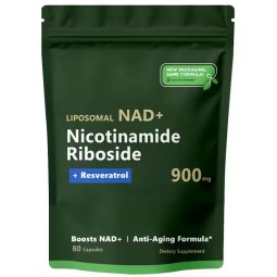 Liposomal NAD Supplement with NAD Nicotinamide Riboside Resveratrol Boost NAD+ for Cellular Health, Anti-Aging, Energy
