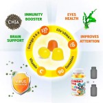 Halal Natural Organic Omega 3 DHA Children's Soft Gummy Candy Vitamin and Brain Support Focus Improvement