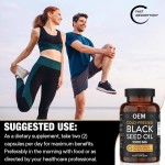 Pure Black Cumin Seed Oil Capsules - Cold-Pressed, Gluten-Free, Immune & Liver Health Support