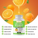 OEM High Potency 1500mg Liposomal Vitamin C Capsules  Vegan Collagen Booster