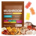 Shiitake Organic Mushroom Blend in a Smart Brain Supplement Mushroom Gummy with Ashwagandha to Enhance Memory