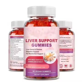 Supply Liver Support Milk Thistle Gummy for Digestion and Cleansing Liver Detox Gummy Clean up the Liver Vegan