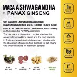 Promotes Safe Health Supplements for Men - Vitality Support Softgels Black Maca Root Ginseng Energy