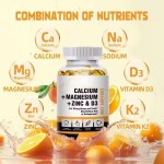 Vegan Calcium Vitamin D3 K2 MK7 Soft Capsules 5000iu Vitamin D3 K2 Soft Capsules Antioxidant Improves Immunity Multivitamin