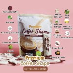 Premium Rosbusta Collagen Moringa Slimming Black Coffee Powder for Weight Loss
