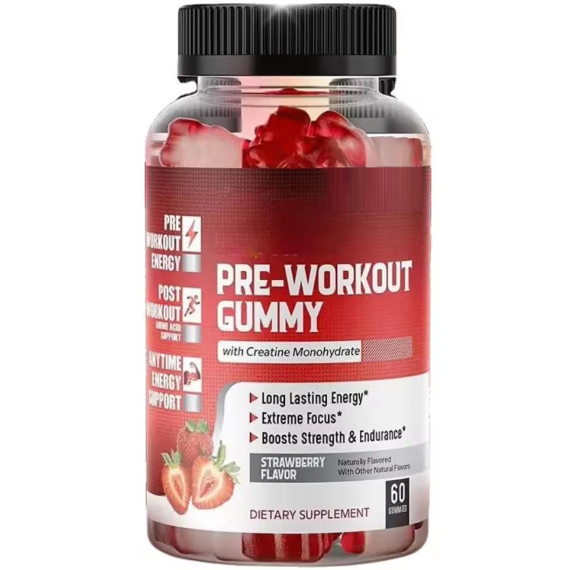 Creatine Monohydrate Gummies - Fast-Dissolving Pre-Workout Muscle Fuel with Electrolyte Synergy