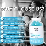 Creatine Monohydrate Gummies  - Boost Muscle Strength & Fast Recovery, Sugar-Free for Daily Workout Support
