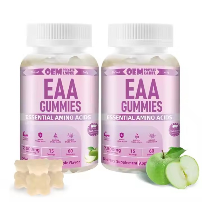 Custom EAA Gummies Sport Pre Workout Supplements With 9 Essential Aminoacids Chain Aminos for Muscle Recovery Energy Support