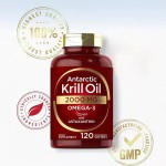 Wholesale Krill Oil 2000mg Soft Capsules Omega 3 EPA DHA Astaxanthin Supplements Red Krill Oil Softgels