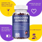 Private Label Vegan Hangover Relief Gummies With DHM and Milk Thistle for Liver Detox and Alcohol Metabolism Support