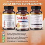 Healthcare Black Maca Capsules with Ashwagandha , Boost Muscle Growth & Energy, Vegan Hard Capsules