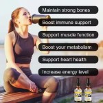 Organic Vitamin D3 K2 Drops MCT Oil Omega 3 Liquid Multivitamin Supplement for Adults and Children Fast Energy Supply