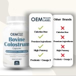 Premium Colostrum with Probiotic Blend & Omega 3 - 1200mg Per Serving Supports Gut Health, Hair Growth & Beauty