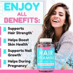 Vitamin Supplements Bear Vegan Gummy Candy Biotin Gummies for Strong Hair Nail Growth Skin Healthy and Helps During Pregnancy