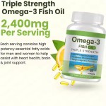 Wholesale Omega 3 Fish Oils 864EPA/576DHA,Supports Heart Health,Dietary Supplement for Men & Women 60 Softgels