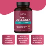 Private Label Collagen Peptide Capsules for Skin and Joint Support Vegan Beauty Supplement Capsules