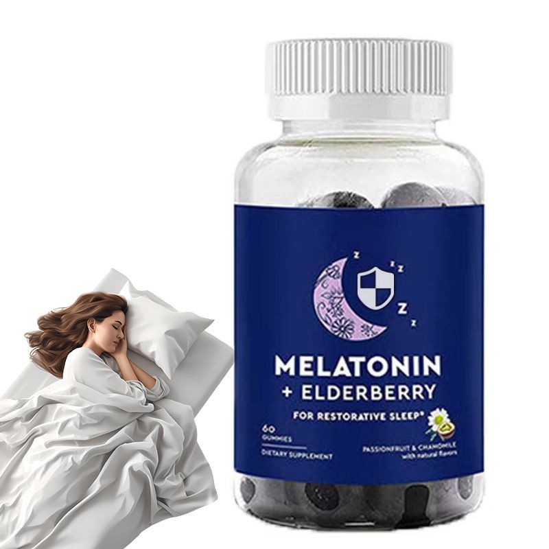 Private Label Melatonin Sleep Gummies With L-Theanine for Insomnia Relief and Deep Restful Sleep Support