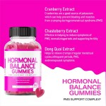OEM Private Label Vitamins Hormonal Balance for Women Support Cramps Bloating Mood Gummies PMS Gummies