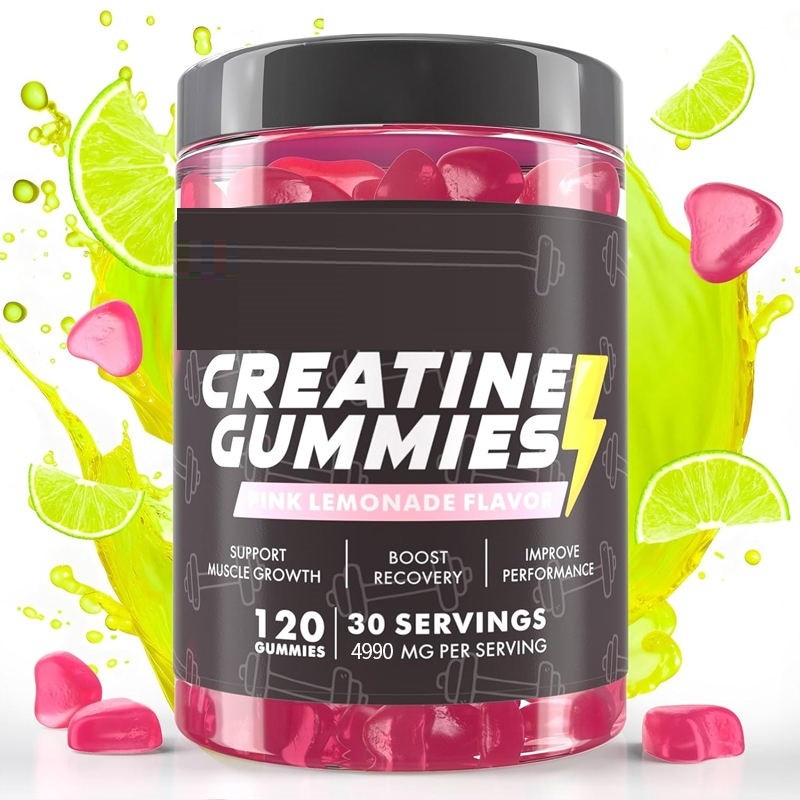 Sugar-Free Creatine Gummies 5000mg - Pre Workout Supplement with Creatine Monohydrate