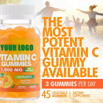 High Potency 1000mg Vitamin C Gummies with Herbal Extracts for Immune Support Adults & Children Vegetarian Gummy Supplement