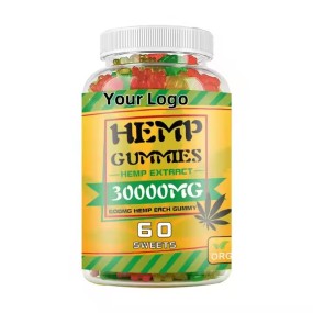 3000Mg Hemp Gummies with Vitamin E and B Supplements Sugar-Free Immune System Boost for Adults Brain Development