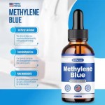 Custom Label Blue Drops With Pipette 1% Premium Solution Methylen Blue Liquid Drops Nootropic Supplement