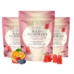 NAD+ Supplement Sugar-Free Organic Gummies with Vitamin B3 Niacinamide Boosts Energy Regeneration for Adults Newborns Excluded