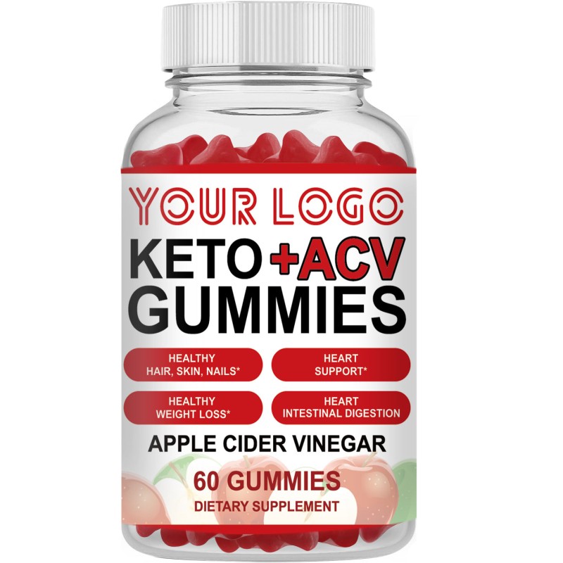 Wholesale Dietary Supplements Ketone Gummy Weight Loss Fat Burner Apple Cider Gummy Quick Fit for Women