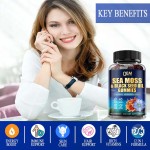 OEM Sea Moss Gummies for Sleep & Wellness | Herbal Supplement with Bladderwrack, Burdock Root, Elderberry