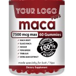Black Maca Plus Gummies - Boost Energy & Stamina, Natural , Delicious Berry Flavor