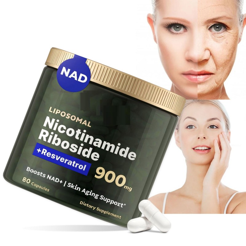 White Resveratrol High Purity NAD Skin Management Supplement Liposome Niacinamide Nucleotide Capsules Herbal Extract