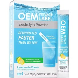 High Quality Electrolyte Powder for Sports & Daily Hydration for Adults & Newborns OEM Available