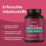 Private Label Collagen Peptide Capsules for Skin and Joint Support Vegan Beauty Supplement Capsules