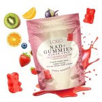 NAD+ Supplement Sugar-Free Organic Gummies with Vitamin B3 Niacinamide Boosts Energy Regeneration for Adults Newborns Excluded