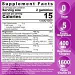 OEM Hot Sale Herbal Dietary Supplement - Magnesium 400mg, Potassium, Vitamin D3 & B6 Gummies for Bone & Muscle Health