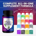 Beets Olive Leaf Garlic Moringa Nattokinase Red Rice Yeast Turmeric Herbal Extract Capsules Supplement Omega 3