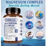 Premium Magnesium Complex 500mg Capsules  High Absorption Supplement for Sleep, Muscle Relaxation & Leg Cramps Relief