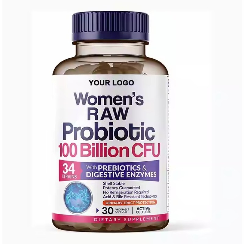 Private Label Women Vaginal Probiotic Gummies  34 Strains, 100B CFUs + Prebiotics for Intimate Wellness & pH Balance