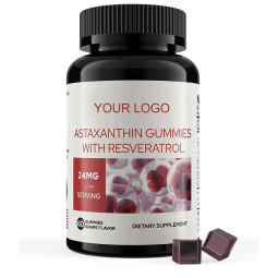 Astaxanthin Gummies with Resveratrol for Skin & Eye Health | Antioxidant Supplement