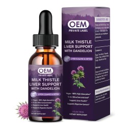 Organic Silymarin Extract Liquid Drop Supplement with Dandelion and Artichoke Supports Repair of Liver Health