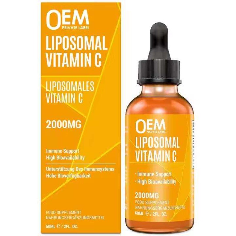 High Bioavailability Liposomal Vitamin C Liquid Drops - Immunity & Antioxidant Supplement for Adults | OEM & ODM Available