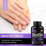 Private Label Biotin Keratin Collagen Pills Organic Biotin Capsules for Hair Skin and Nails Vitamins Biotin Supplement
