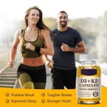 Hot Sale 120pcs Vitamin D3+K2 Bone Health and Immune Support Natural Ingredients