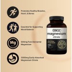 High Potency Magnesium Citrate 500mg for Heart Health, Muscle Function, and Sleep Support