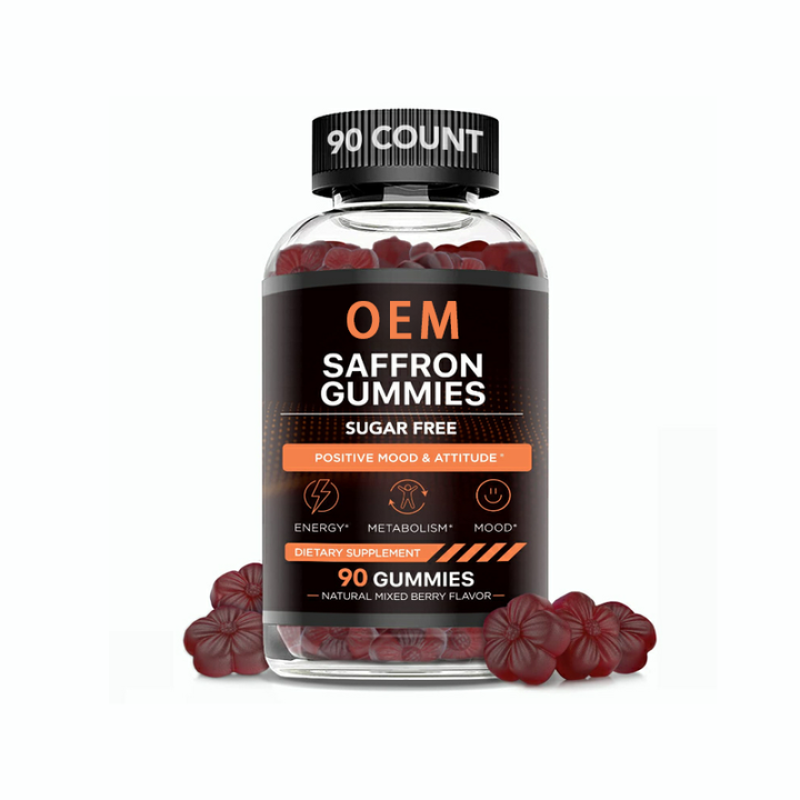 Saffron Extract Female Gummy Anti-Oxidant Energy Enhancement, Qi and Blood Replenishment, Vegetarian Gummy